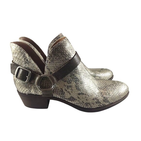Lucky Brand Bernaeh Women's Size 8M Snakeskin Ankle Boots - Picture 3 of 8